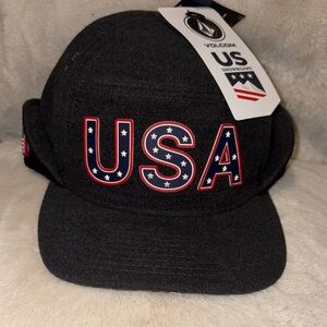 Volcom Black USA Hat